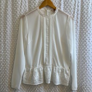 Forever 21 Lace Detail Blouse